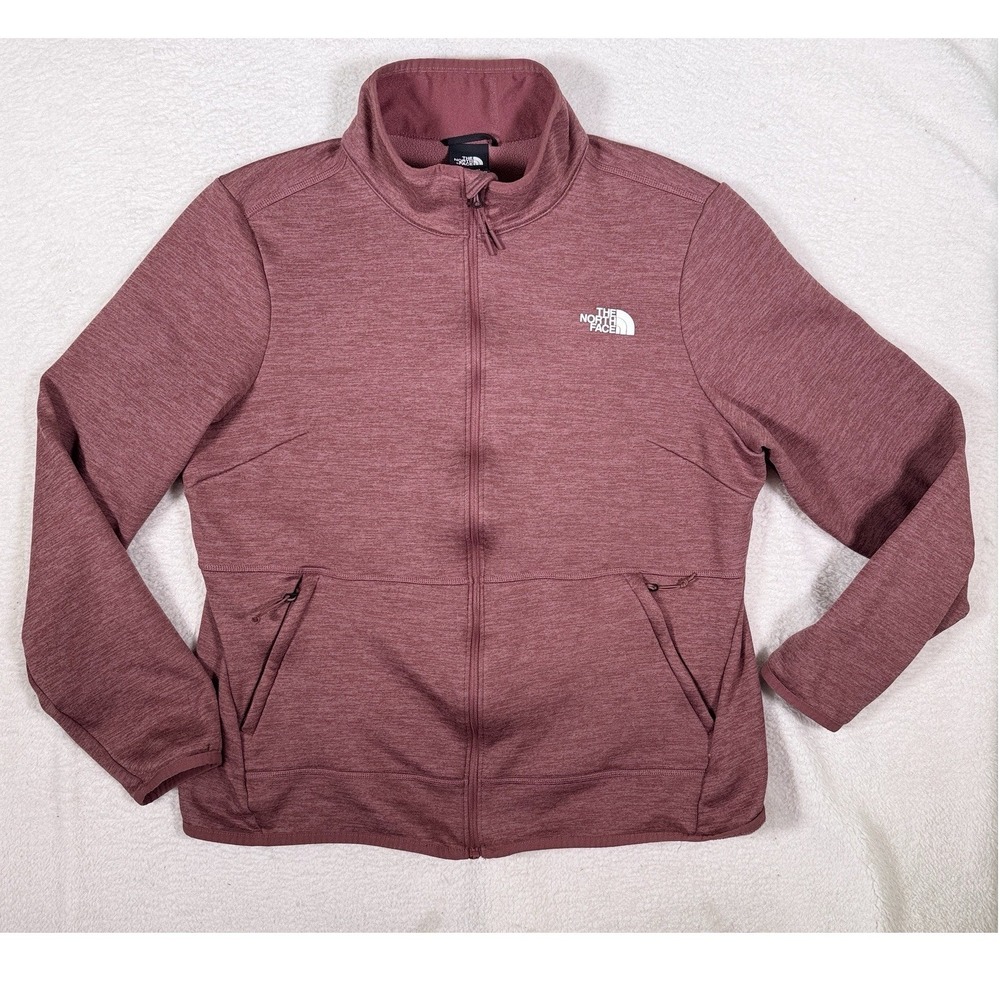 The North Face Womens 1X Plus Canyonlands Full Zip Jacket Heather Rose NF0A7QIM